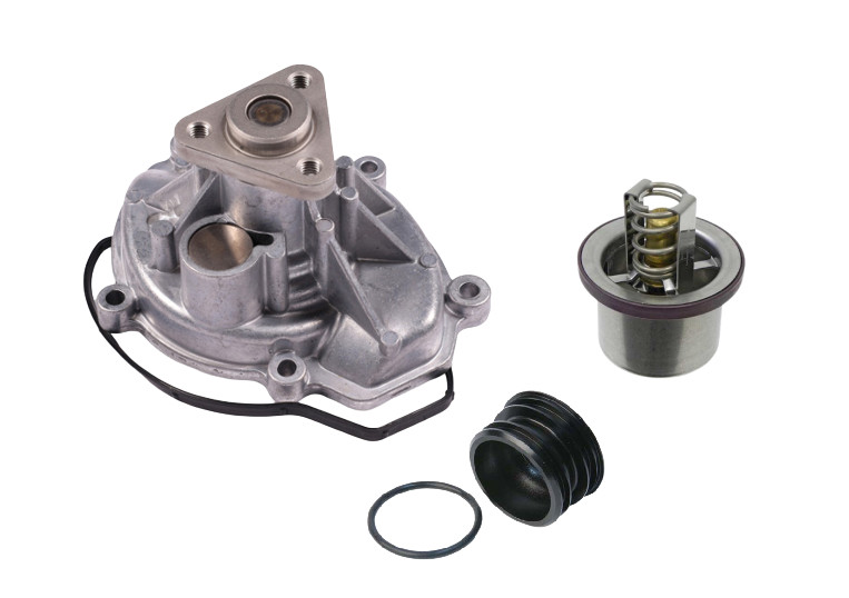 Water Pump+Thermostat+Intake Socket for PORSCHE Cayenne GTS S Turbo Turbo S
