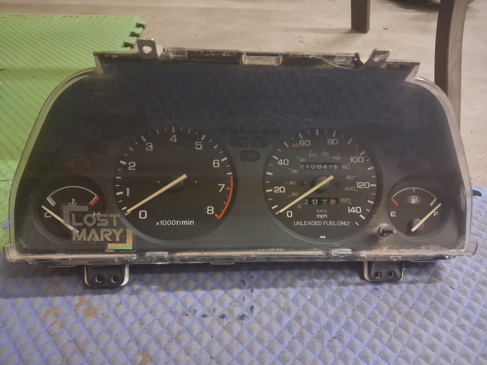 1990-1991 Acura Integra Manual Gauge Cluster Instrument Cluster Speedometer OEM 1990-1991 Acura Integra Manual Gauge Cluster Instrument Cluster Speedometer OEM