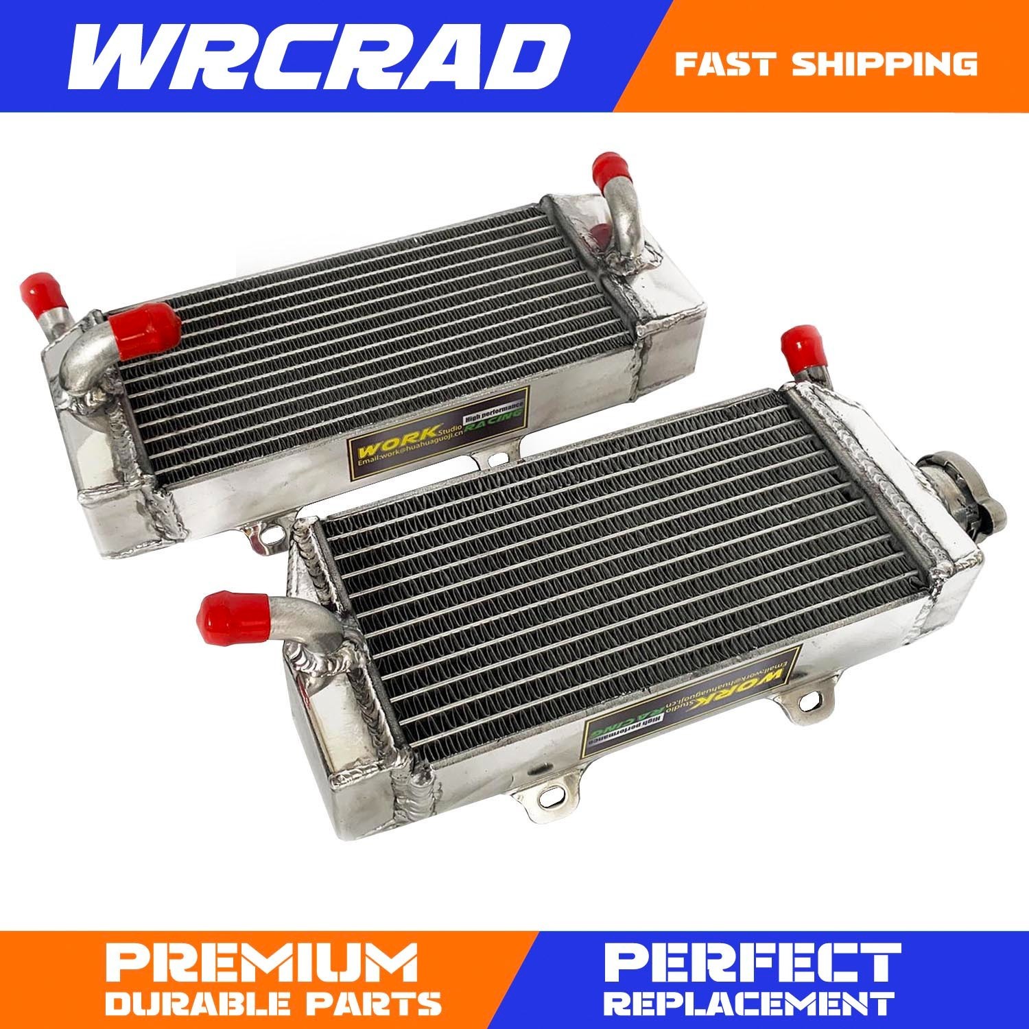 Left & Right Aluminum Radiators for 2005 2006 2007 2008 HONDA CRF450R
