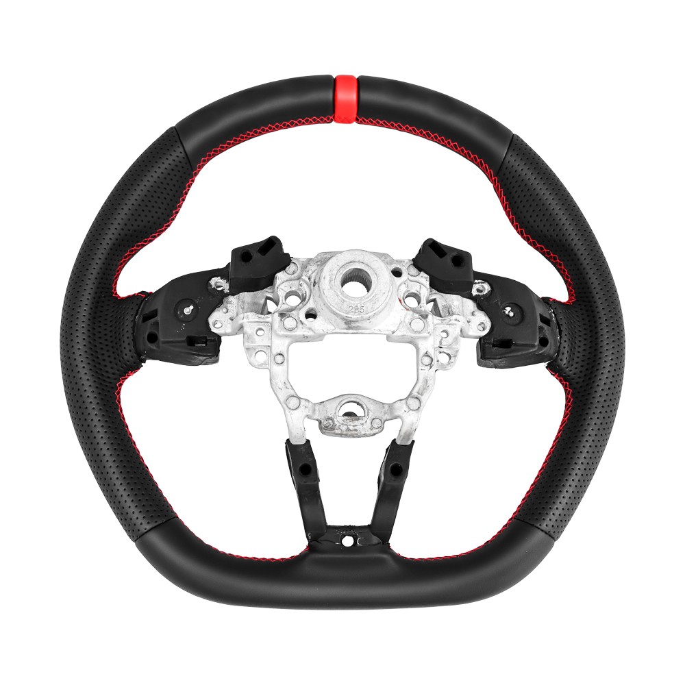 Steering Wheel Nappa Style Flat Bottom Direct Fit For 2016-2025 Mazda MX-5 Miata