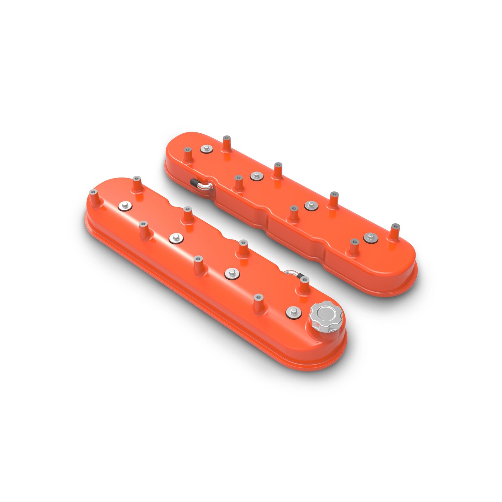 Holley Perf 241-164 Orange LS Valve Cover for 97-17 Buick/Cadillac/Chevy/GMC
