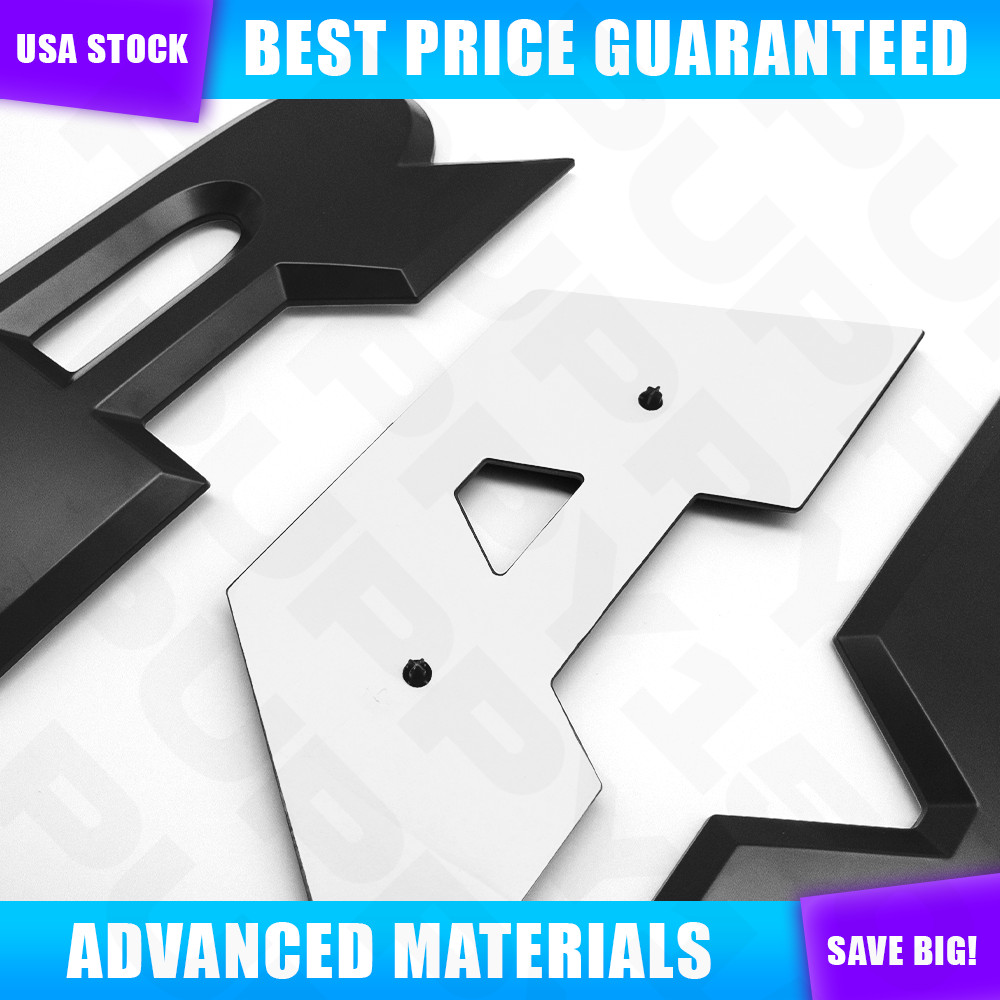 For 2015-2020 R-A-M Rear Tailgate Letters Emblems Replacement Badges Matte Black