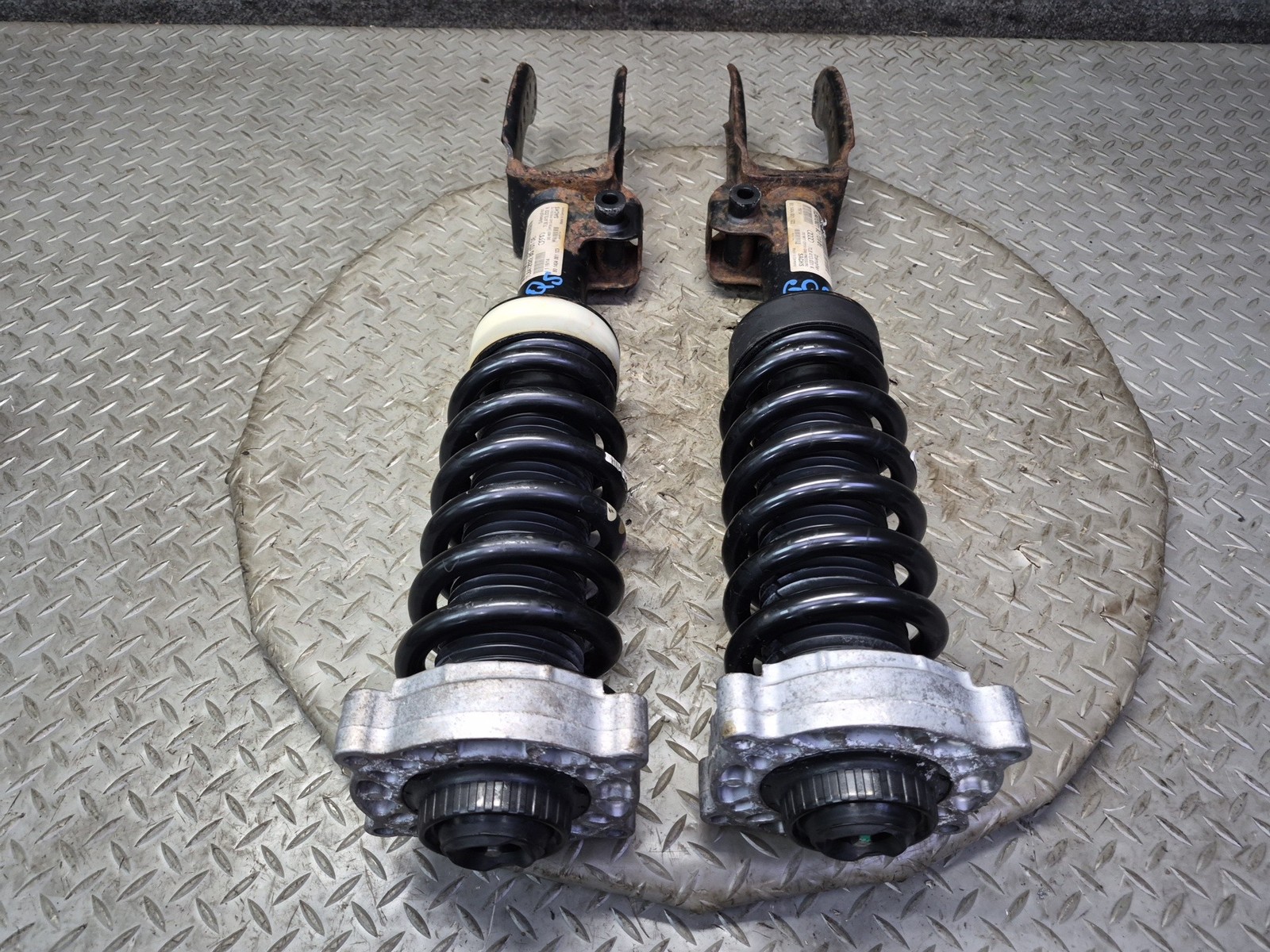 07-15 AUDI 4L Q7 AWD SET OF 2 FRONT LEFT & RIGHT STRUT SHOCK ABSORBER OEM