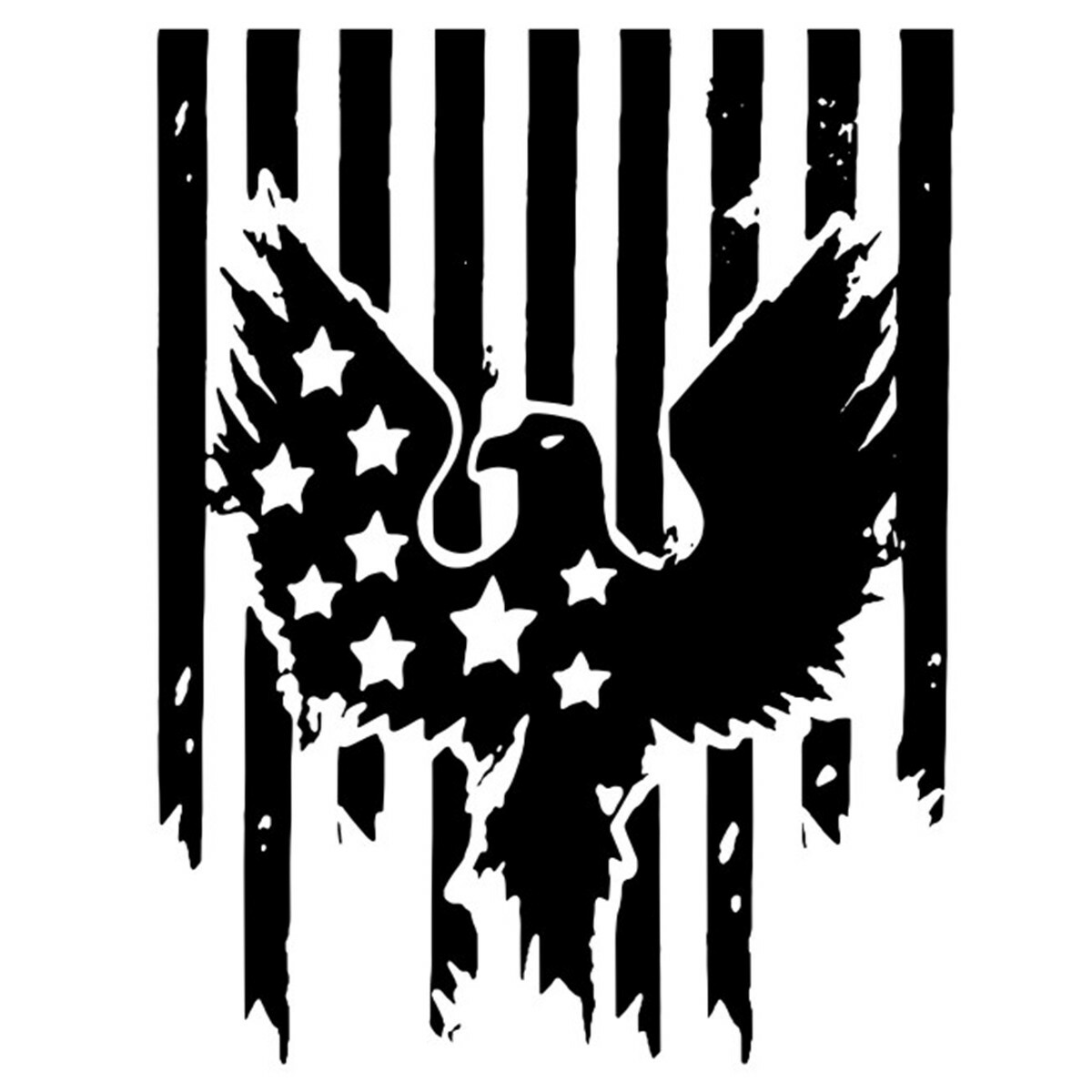 American Flag Bird Graphics Vinyl Sticker For Truck Car Body Hood Decor Decals
