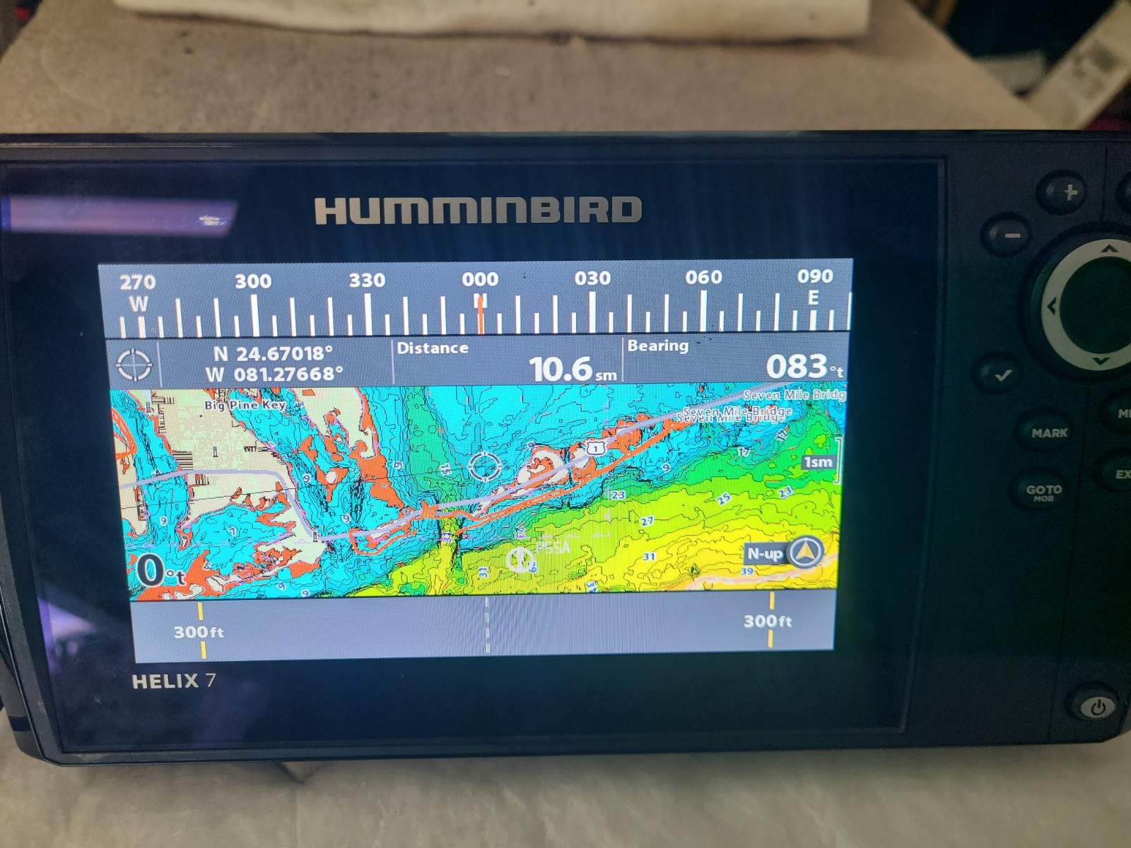 Humminbird Helix 7 Chirp Mega SI GPS G3 With Mount, power Cable, and Cover