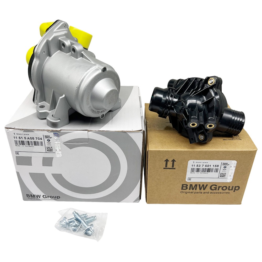 OEM 11515A05704 Electric Engine Water Pump W/Thermostat For BMW 335i 535i US NEW