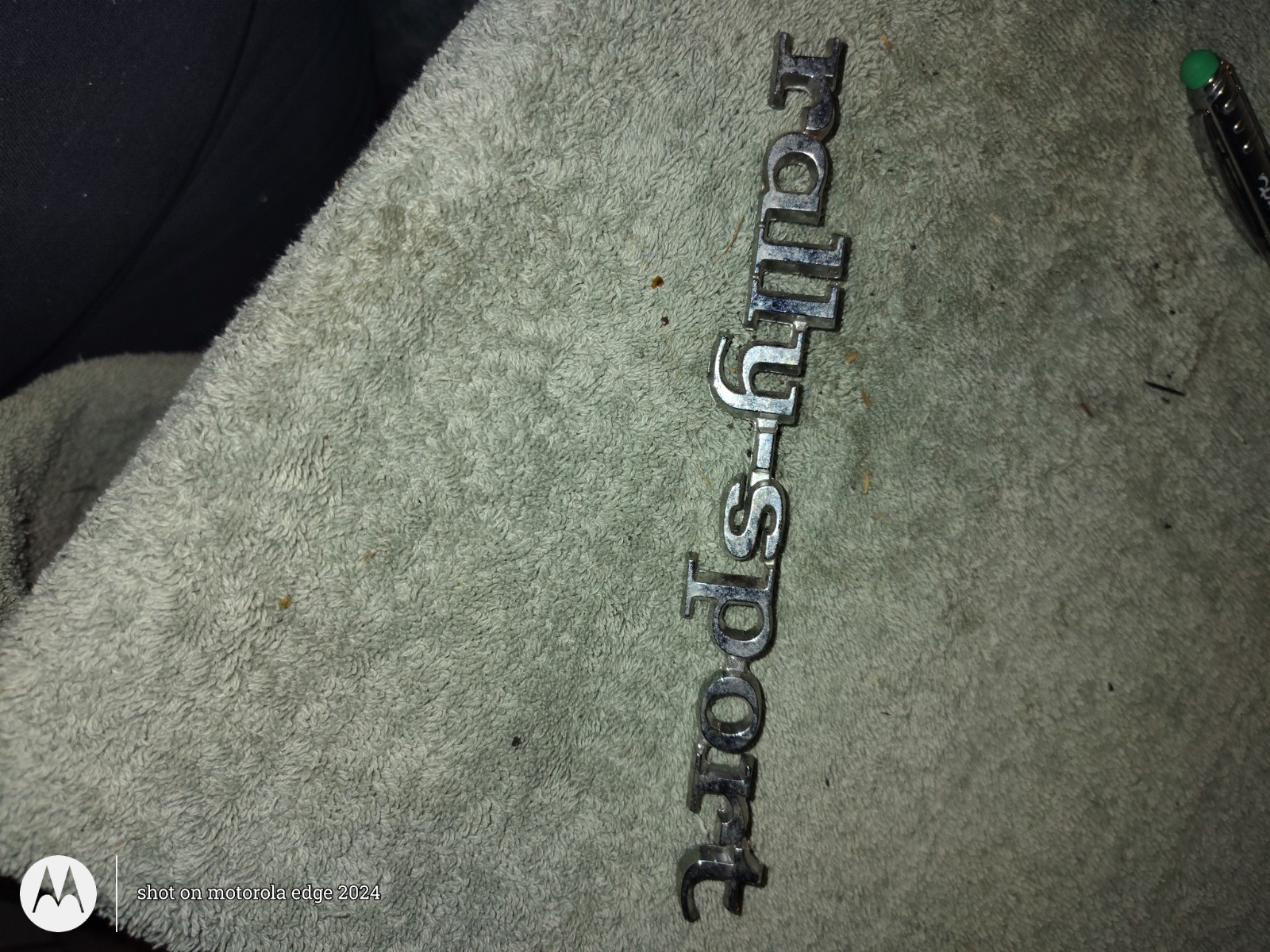 1968 CHEVY CAMARO RALLY SPORT FENDER EMBLEM 3916692 REAL GM NOT REPRODUCTION--
