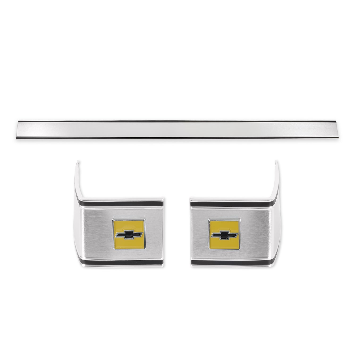 Brothers Trucks 06-148 Cab Moldings, Rear, 3-Piece Set, 1973-1980 Chevy C/K
