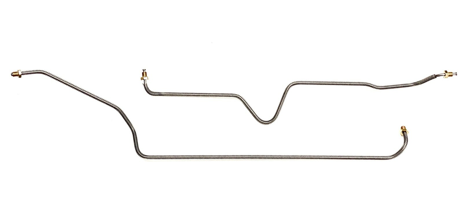 Prebent Galfan Coated Steel Rear Brake Lines, pair (See description for fitment) Prebent Galfan Coated Steel Rear Brake Lines, pair (See description for fitment)
