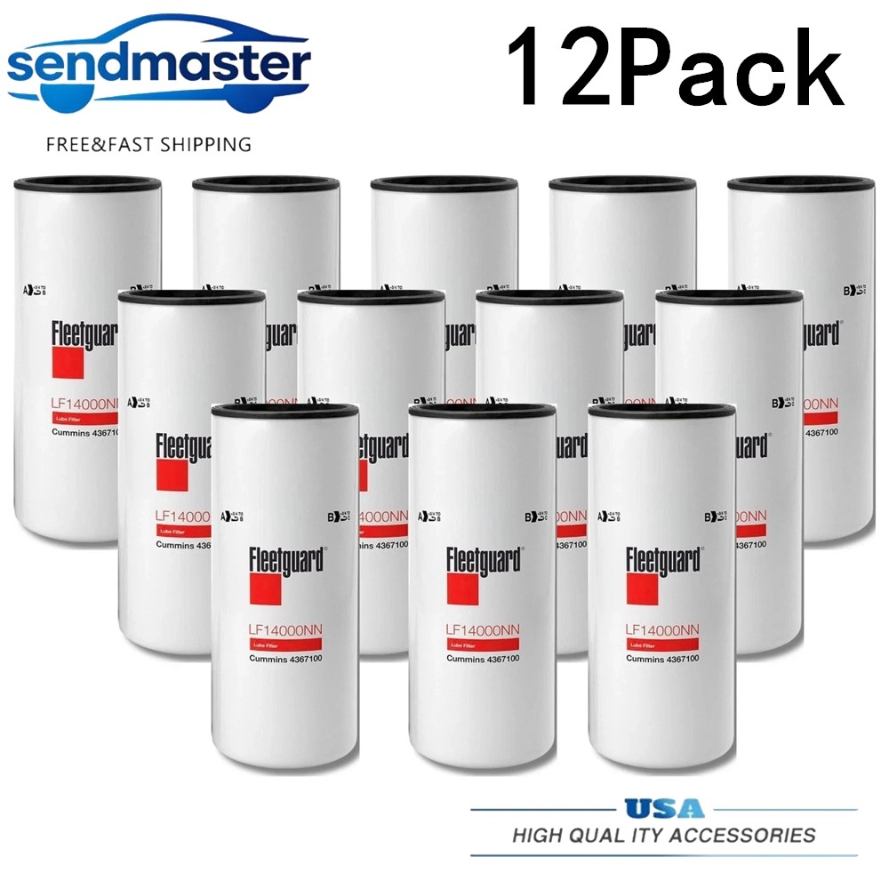12Pack Genuine Fleetguard LF14000NN Oil Filter Cummins ISX 4367100 