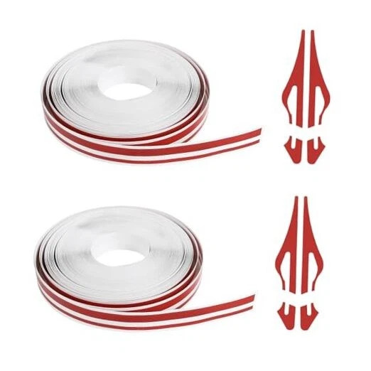 2X 32Feet Vinyl Pinstriping Pin Stripe Double Line Car Tape Decal Sticker 1/6\