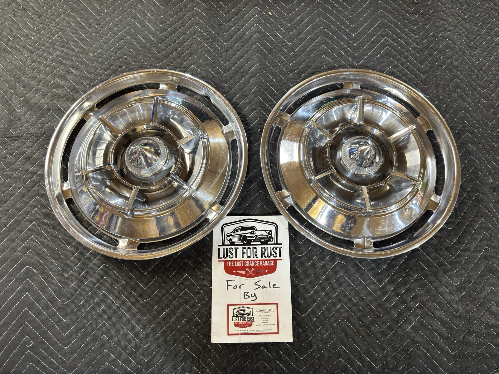 1961 Buick Electra 225 15” Wheel Covers Pair 1961 Buick Electra 225 15” Wheel Covers Pair