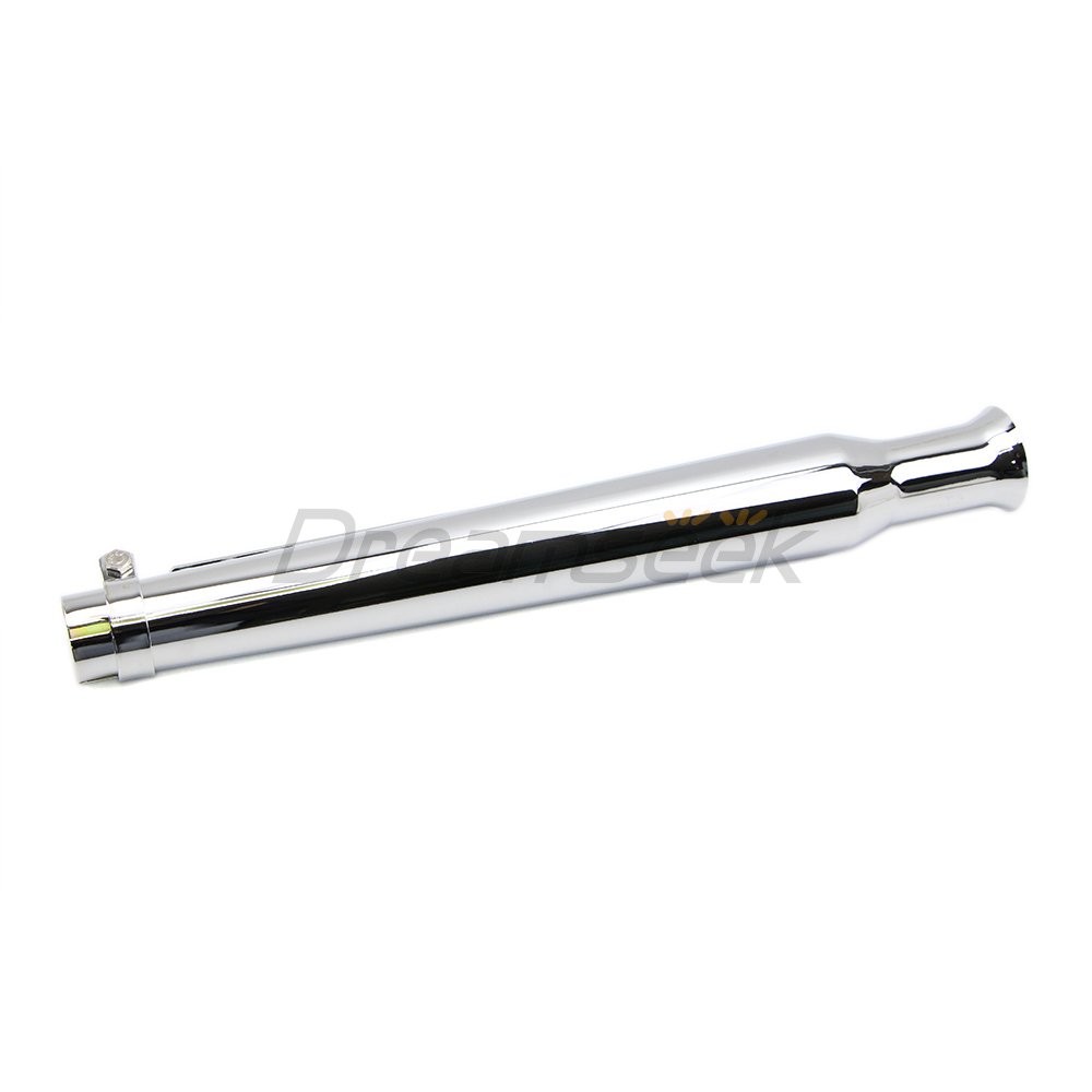 Silver Universal Motorcycle Exhaust Muffler Megaphone Silencer for Honda Suzuki