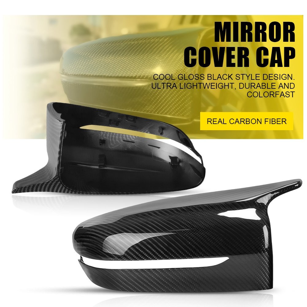 2X LH RH Real Carbon Fiber Mirror Cap For BMW 3er G20 4er G22 G23 G26/ 5er G30 H