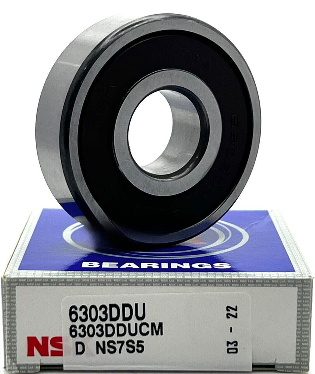 NEW NSK 6303 DDU CM DEEP GROOVE RADIAL BALL BEARING 17x47x14 mm 6303 RS 6303-2RS