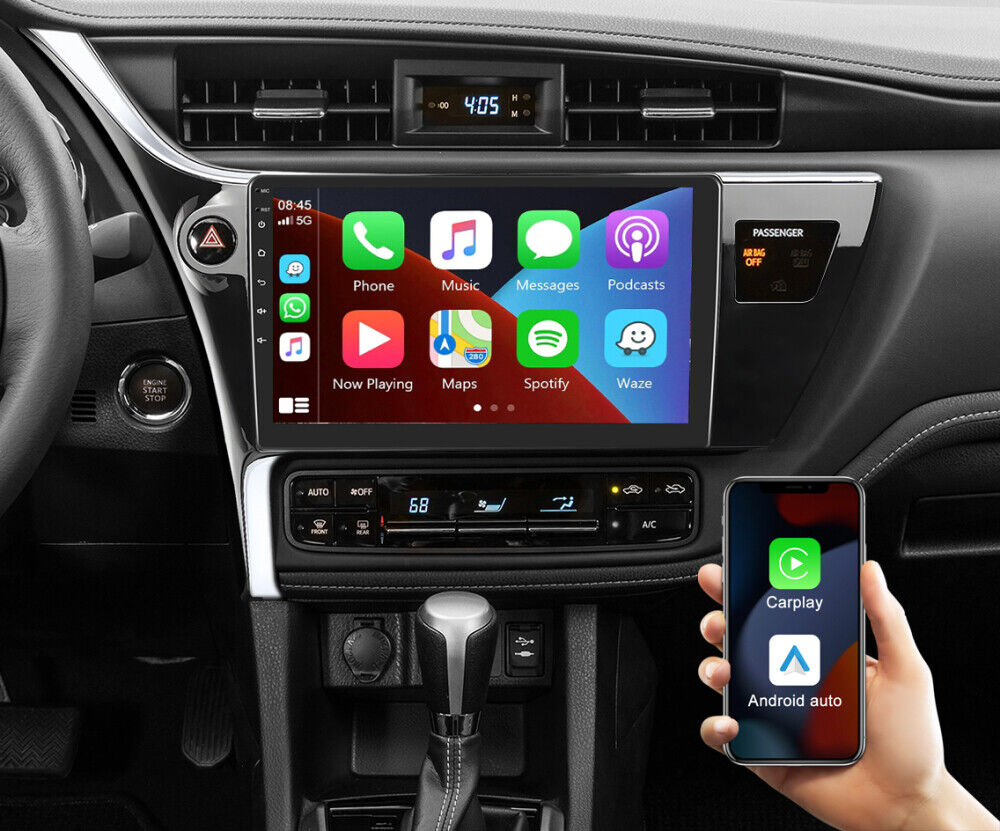 2+32GB Android 13 Car Stereo Radio Carplay GPS Wifi for Toyota Corolla 2017-2019