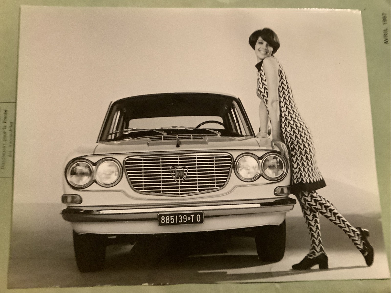 Rare Press Kit 1967 LANCIA FLAVIA Milleotto Inezione 