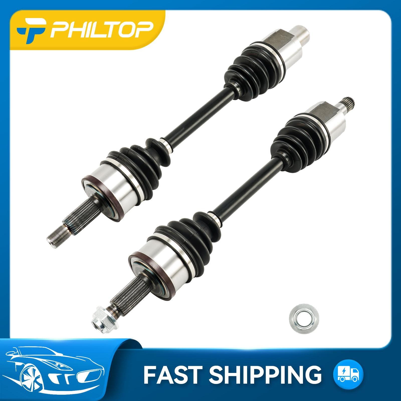 PHILTOP Set of 2 Front CV Axle Shaft Assembly For 2012-2023 Chrysler 300 3.6L