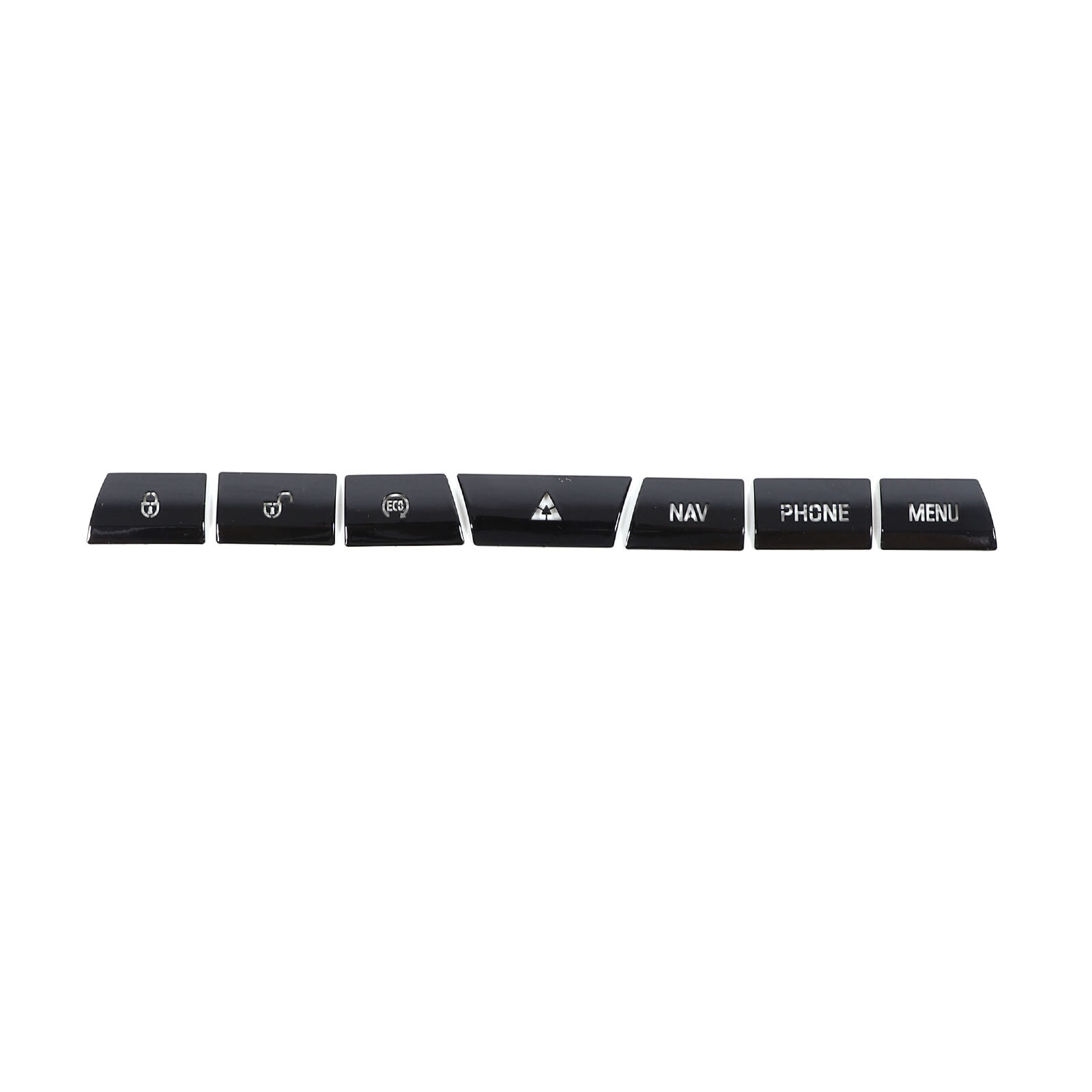 Gloss Black Stainless Interior Button Repair Cover Plate Fits Jaguar XF 12-15