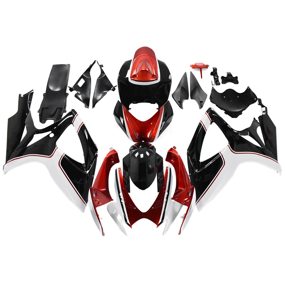 Red White Black Fairing Kit For Suzuki 2006 2007 GSXR600 GSXR750 06 07 Bodywork Red White Black Fairing Kit For Suzuki 2006 2007 GSXR600 GSXR750 06 07 Bodywork