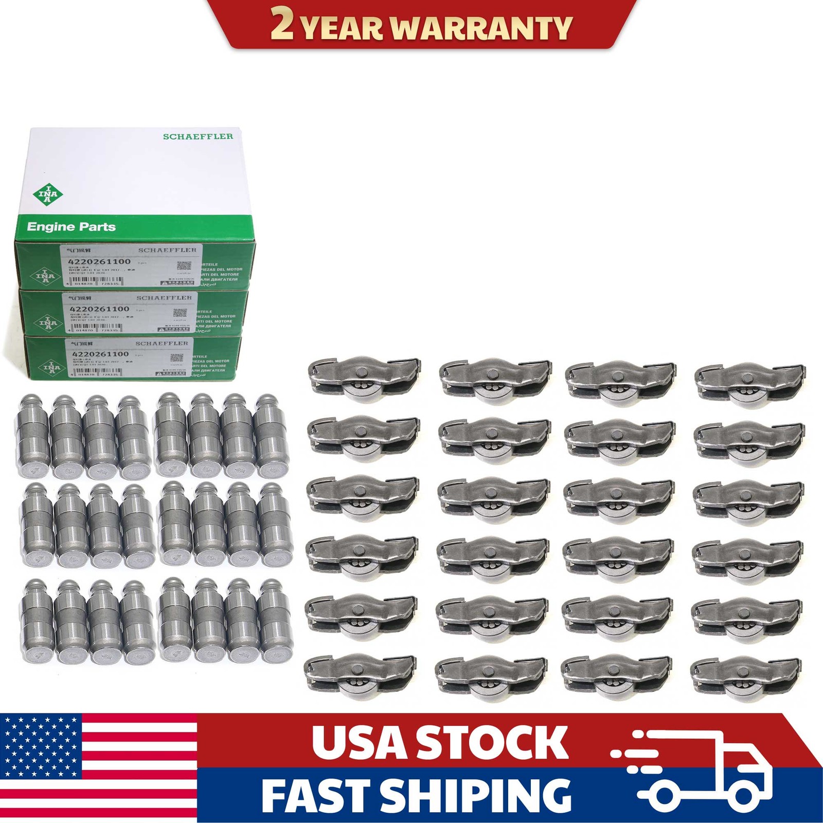 INA Rocker Arms & Tappets for Audi S4 S5 Q7 C8 B9 Porsche Macan 2.9 3.0 T EA839