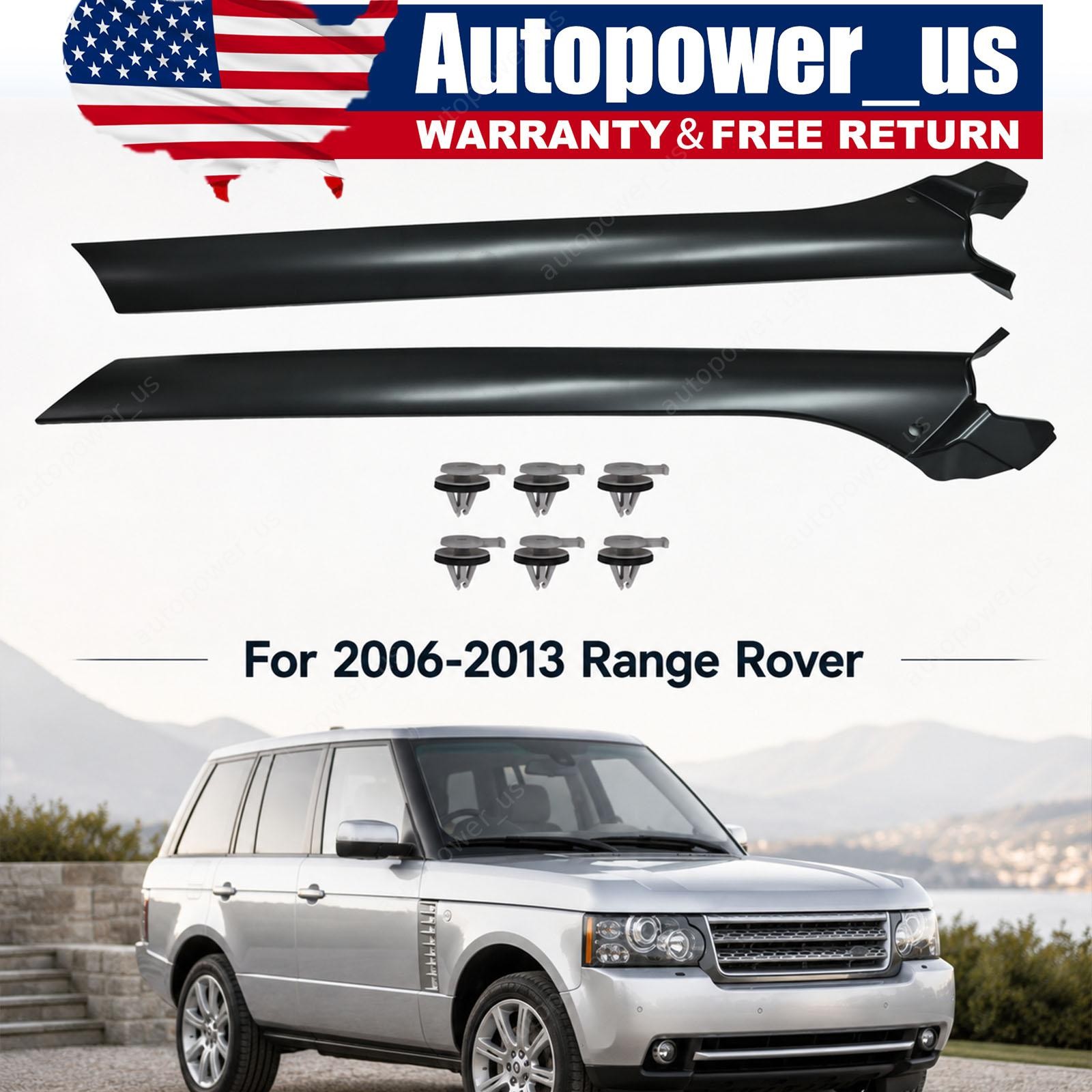 Left + Right A Front Pillar Trim Strip Fit For 2006-2013 Range Rover Sport US