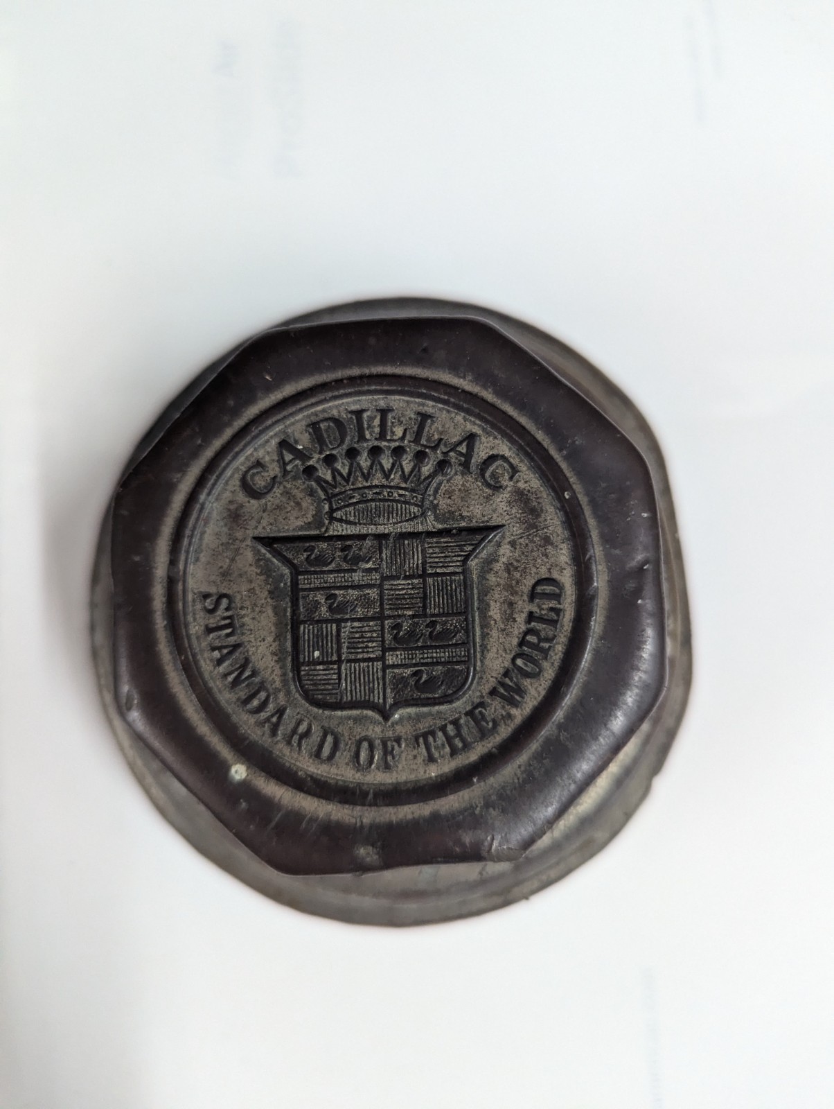 1920s-30s Cadillac Brass Threaded Screw-on Hubcap Hub Grease Cap C108