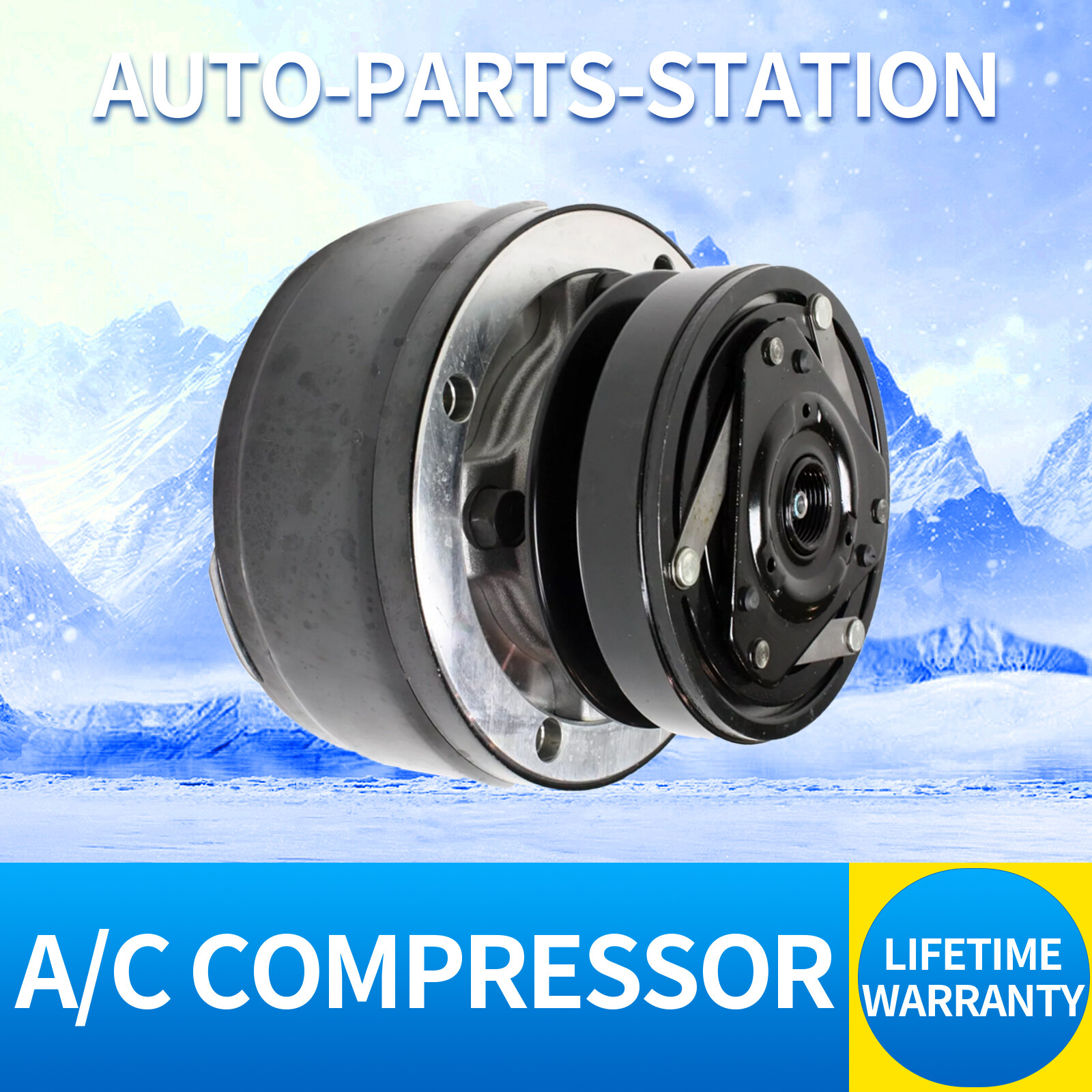 AC Compressor & Clutch For 1990-1991 Chevrolet Suburban C35 5.7L 1990-1993 P30 AC Compressor & Clutch For 1990-1991 Chevrolet Suburban C35 5.7L 1990-1993 P30