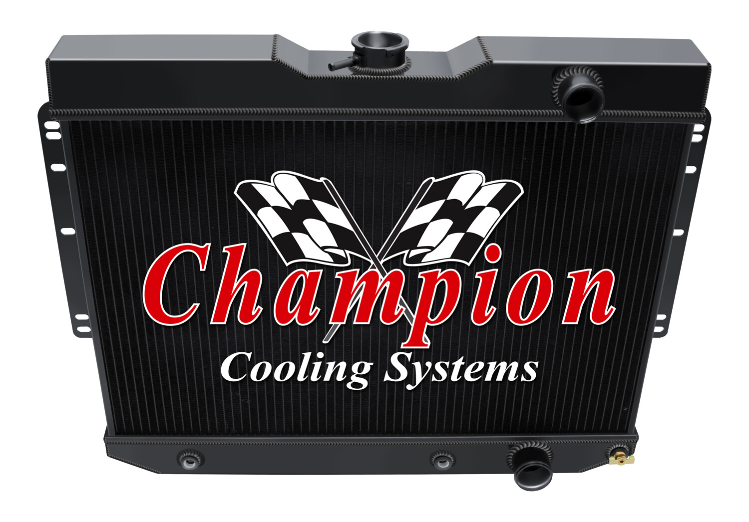 3 Row Discount Champion Black Finish Radiator for 1964 1965 Chevrolet Chevelle