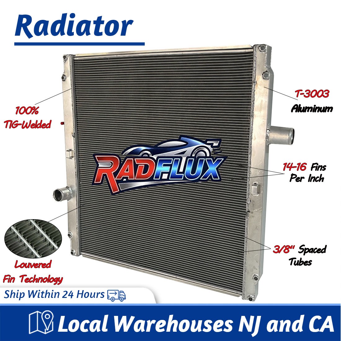 #N8061001 Fit Peterbilt 387/579/587 Kenworth T680/T700/T2000 2008-2013 Radiator 