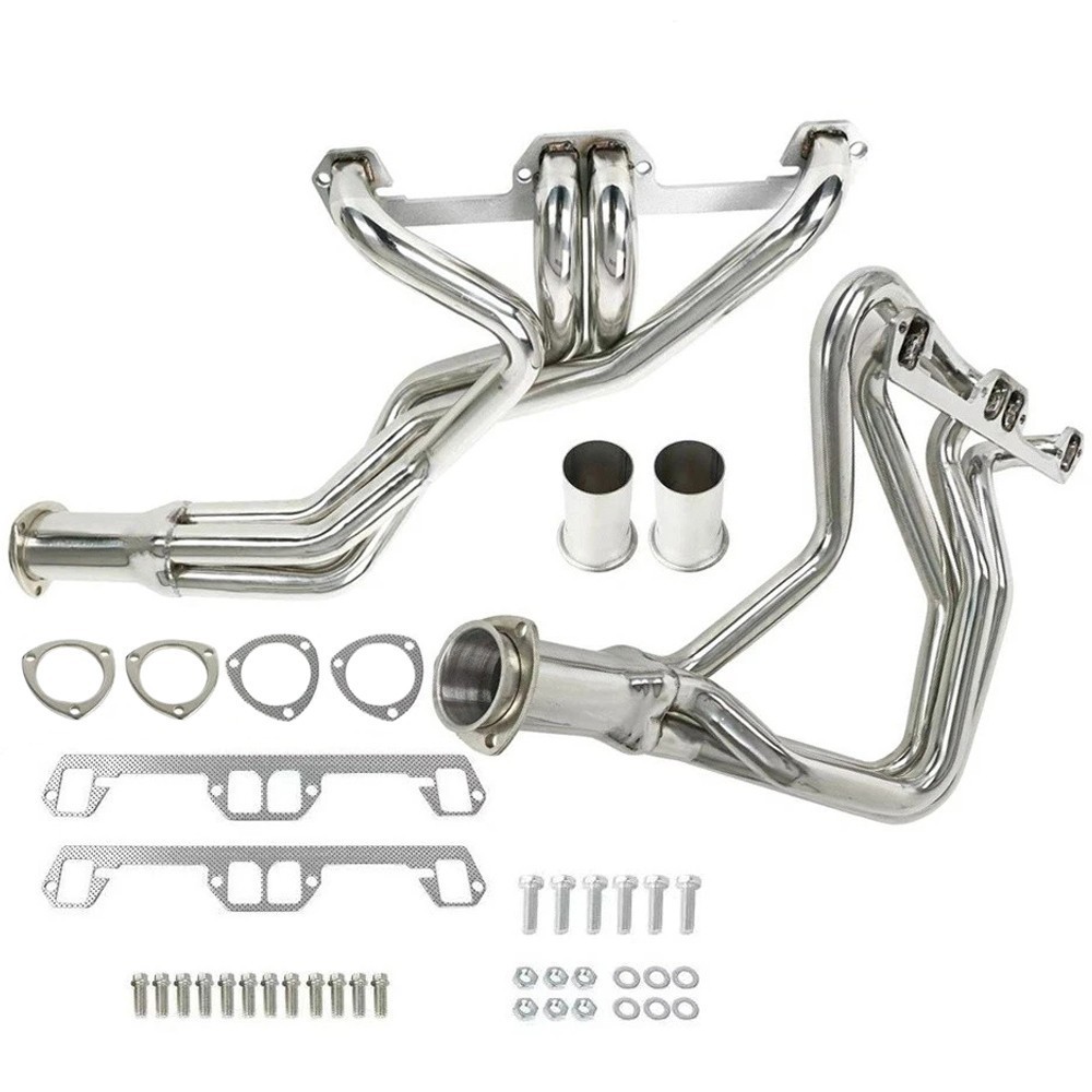 For 1972-1991 Dodge 5.2L 5.9L Pair Stainless Steel Tube Long Header Manifold US