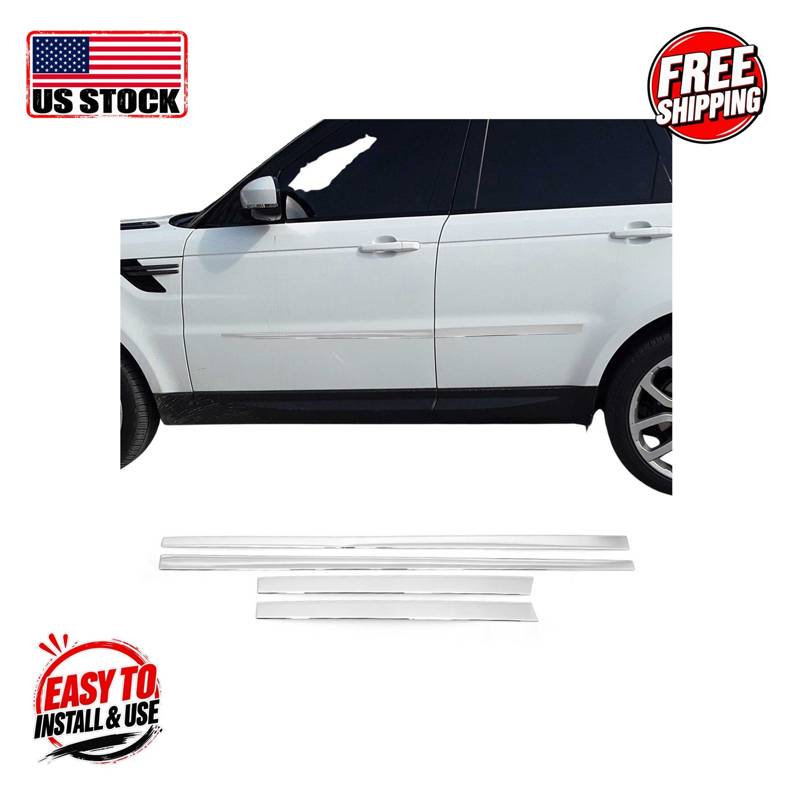 LAND ROVER RANGE ROVER SPORT 2013-2022 L494 SUV Side Door Streamer 4 Pcs. SS