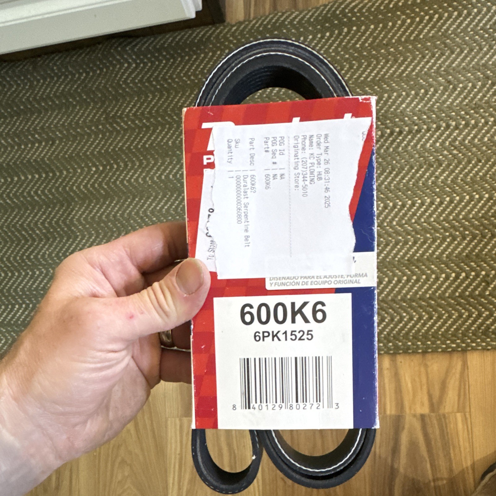 Duralast Serpentine Belt 600k6 2021 Subaru Crosstrek Duralast Serpentine Belt 600k6 2021 Subaru Crosstrek