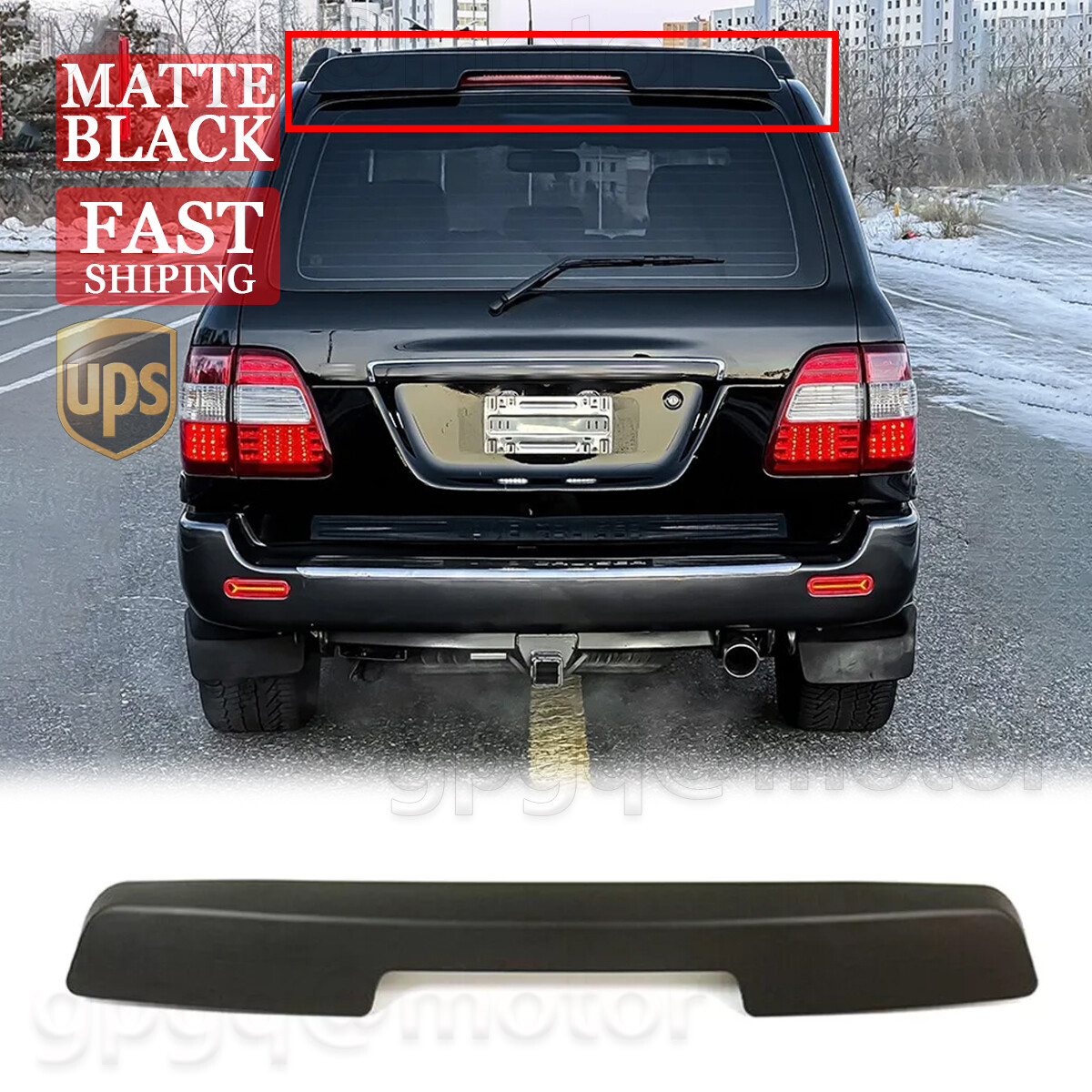 For Toyota Land Cruiser LC100 1998-2006 Rear Spoiler Wing Rear Roof Top Spoiler For Toyota Land Cruiser LC100 1998-2006 Rear Spoiler Wing Rear Roof Top Spoiler