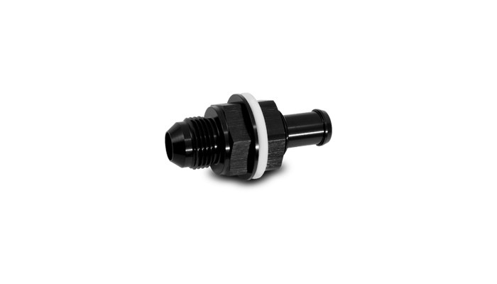 Vibrant Performance Bulkhead Fuel Cell Adapter -8AN Male Flare x 1/2in Barb
