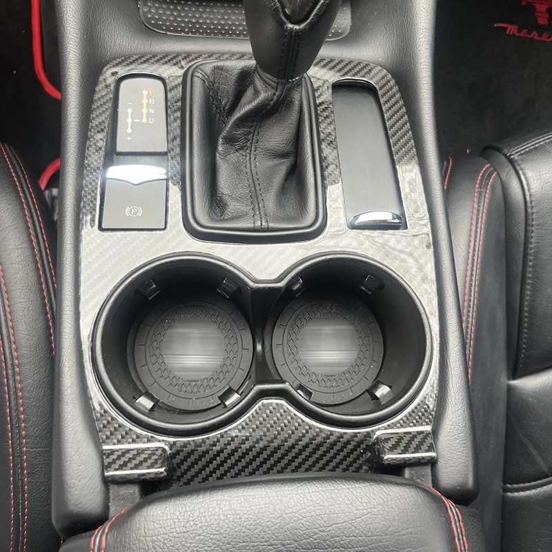 Full Carbon Console Cup Holder Cover for Maserati GranTurismo GC MC GTS 08-17