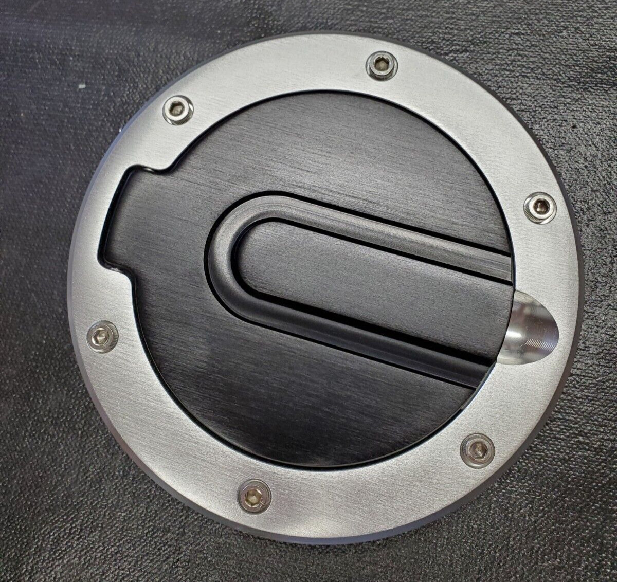 SHR Tru-Billet Anodized Fuel Door for 1994-2004 Mustang