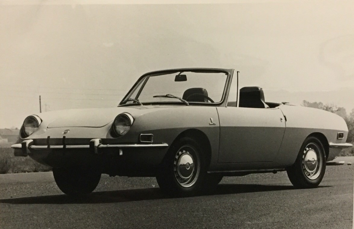 Rare Press Release BERTONE 1971 FIAT 850 Spider
