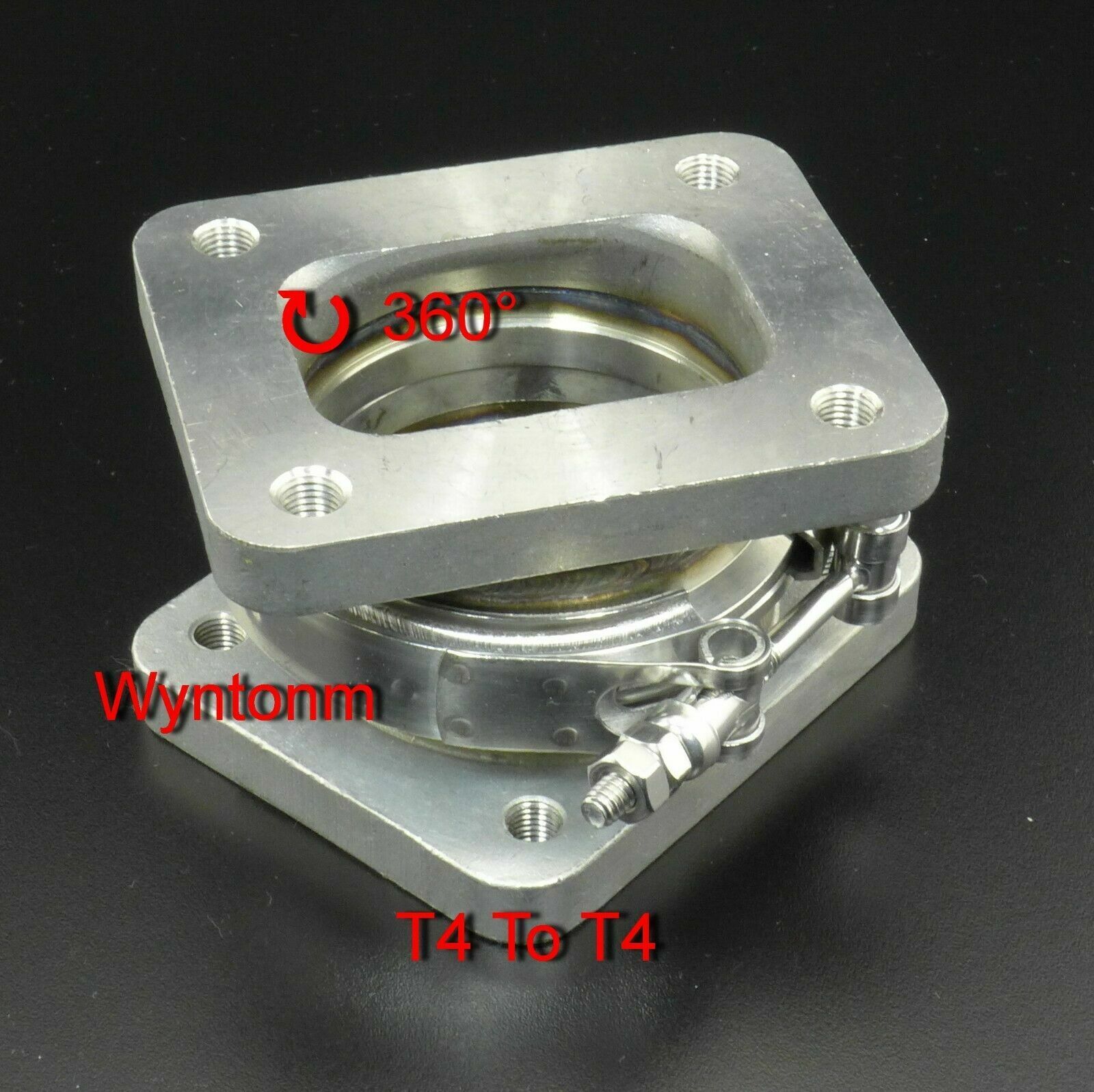T4 To T4 Turbo Inlet V Band Stainless Steel Rotation Conversion Adapter Flange