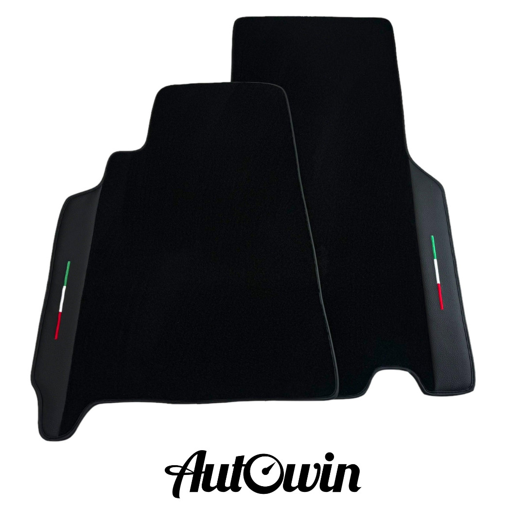 AutoWin Brand Black Floor Mats for Ferrari 550 Maranello 1996-2002 with Leather