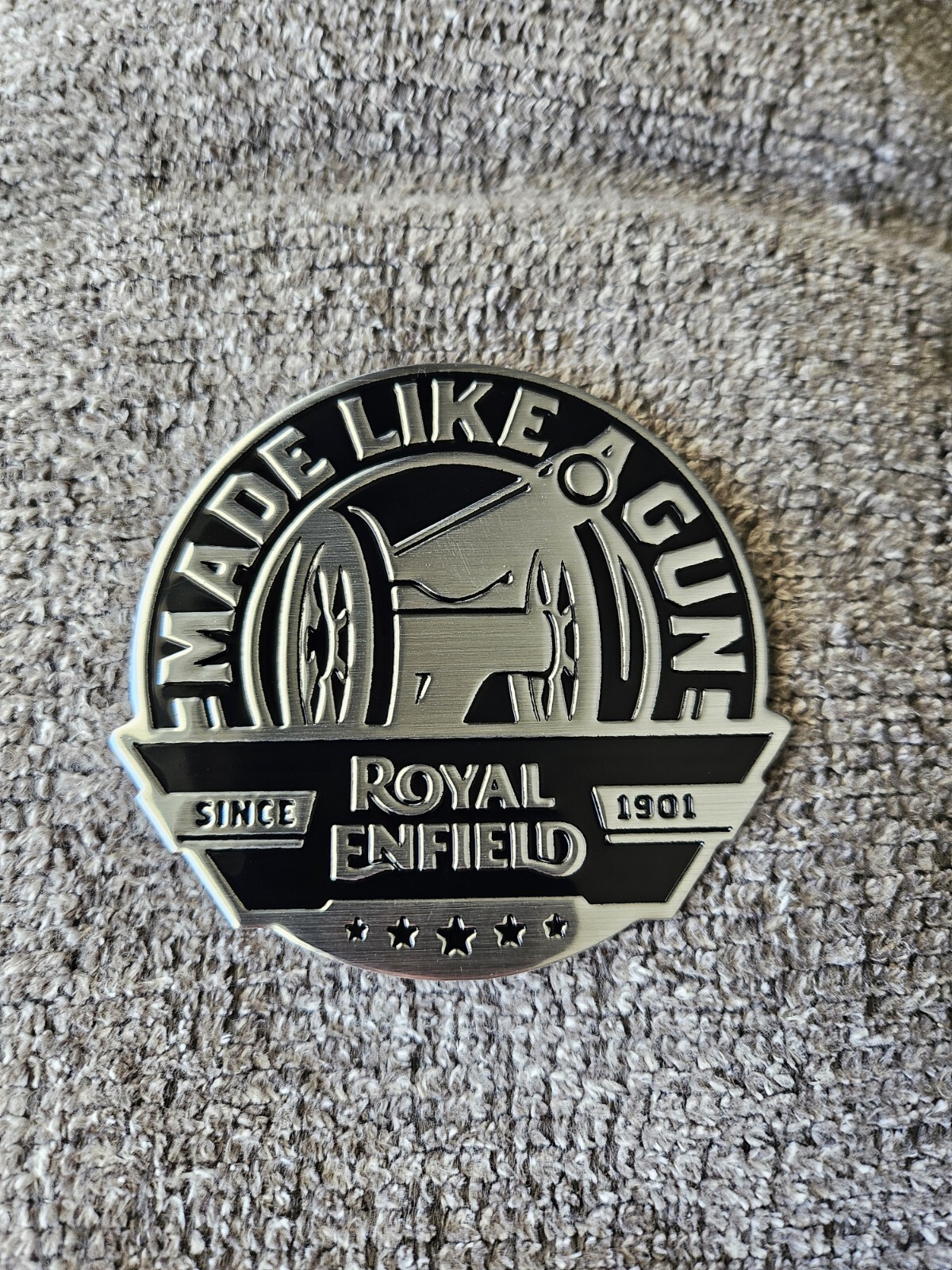 Royal Enfield Aluminum Decal, Emblem Sticker Royal Enfield Aluminum Decal, Emblem Sticker