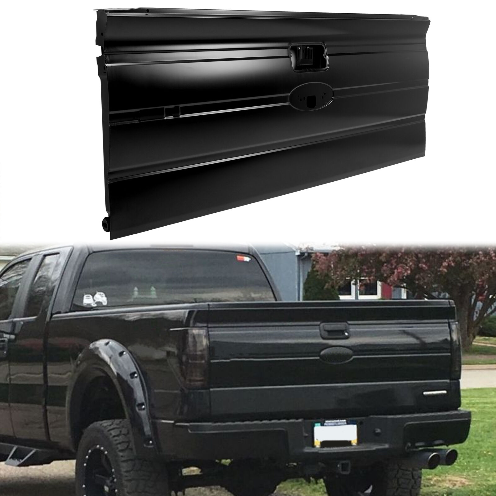 New Primed Rear Tailgate for 2009-2014 Ford F150 W/O Integrated Step 09-14