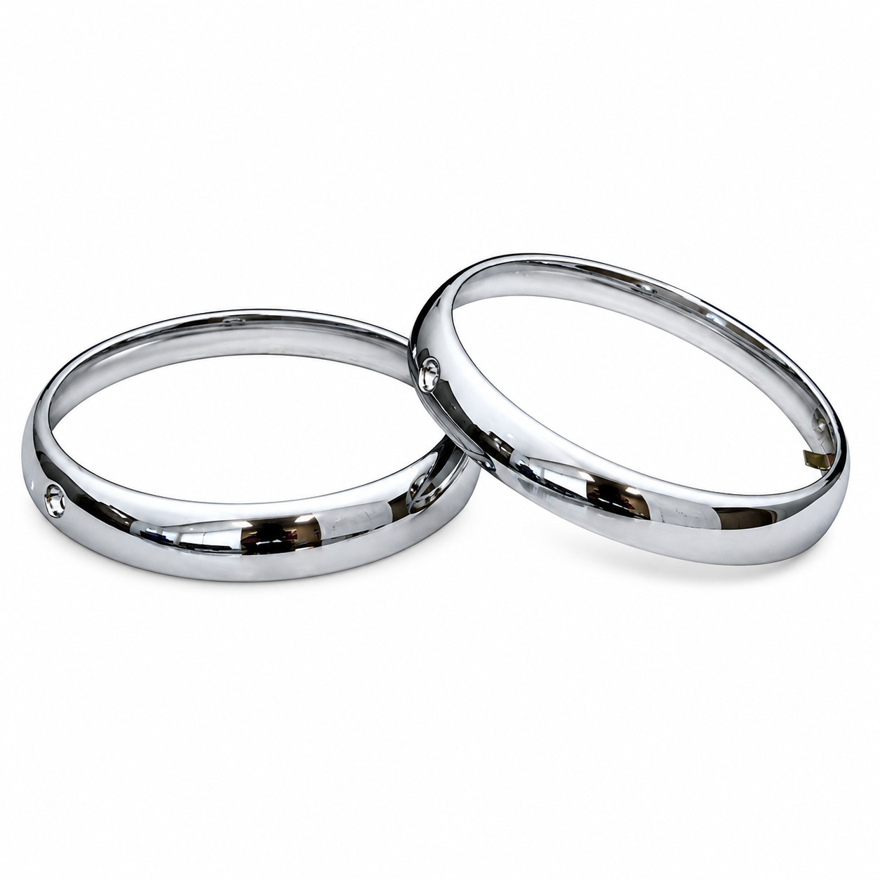 Jaguar Headlight Rims Series 1 & 2 Lotus Elan Europa Set of 2 Pieces for E-type