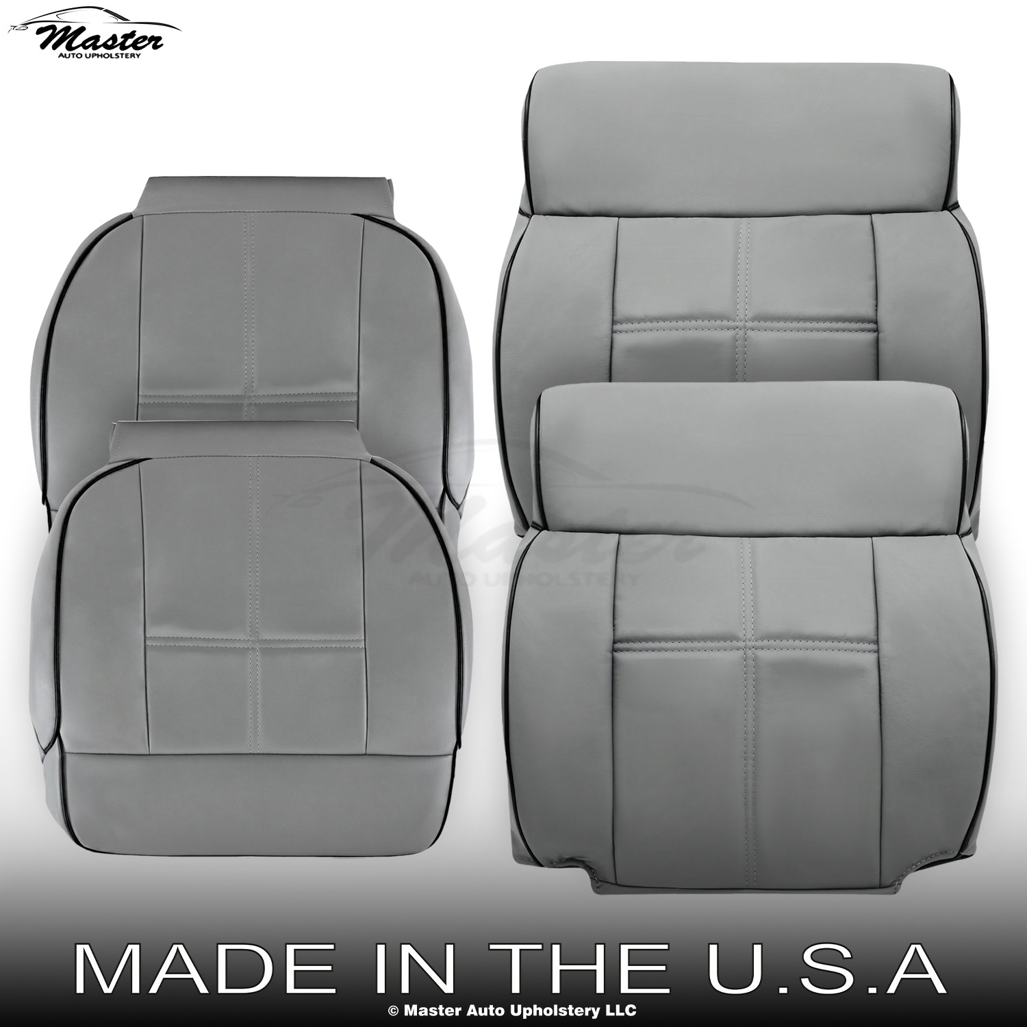 2006-2008 Fits Lincoln Mark LT Leatherette Front Replacement Covers Medium Dove
