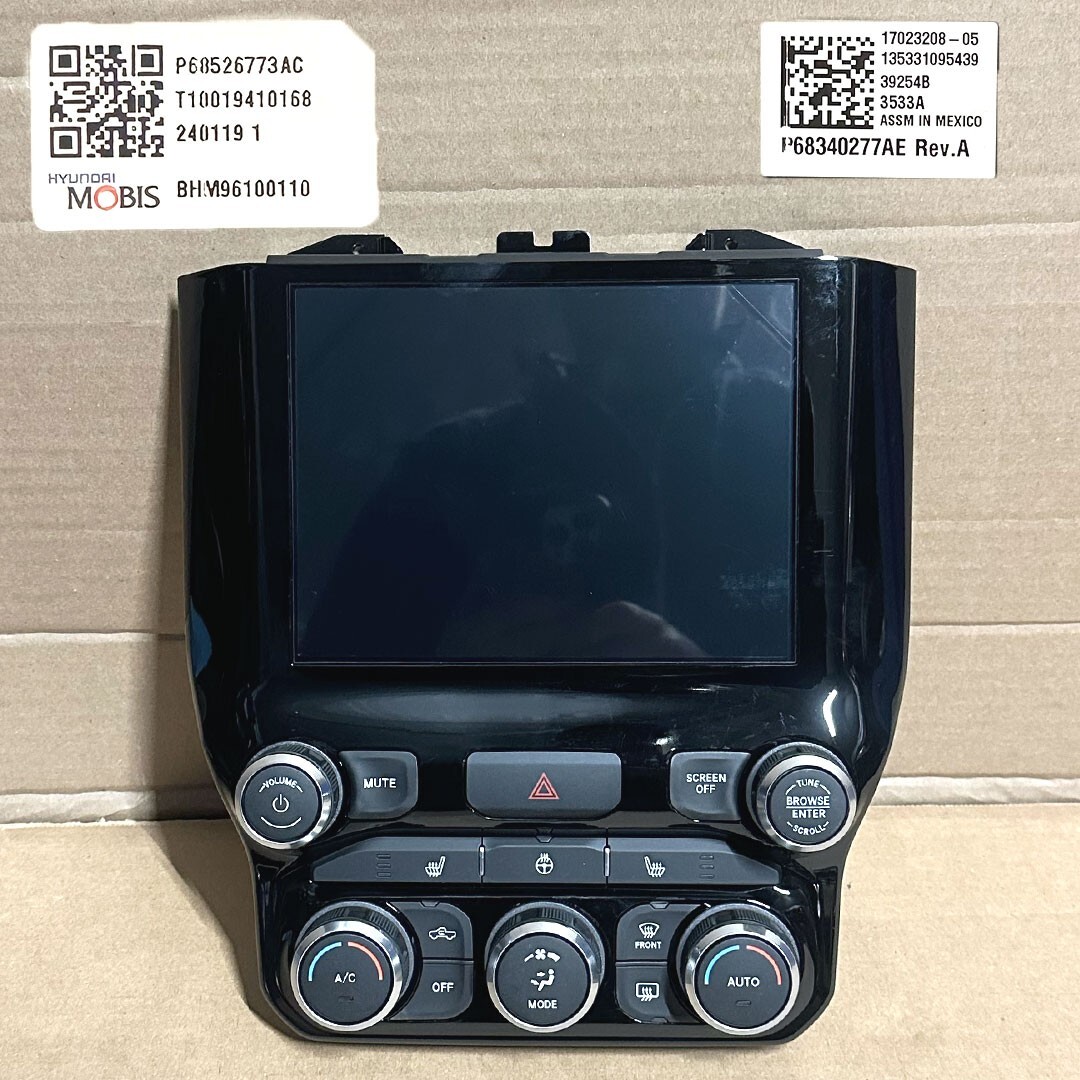 NEW OEM 2022-2024 Ram 1500 2500 3500 Center Stack Controls w/ Screen 68526773AC NEW OEM 2022-2024 Ram 1500 2500 3500 Center Stack Controls w/ Screen 68526773AC