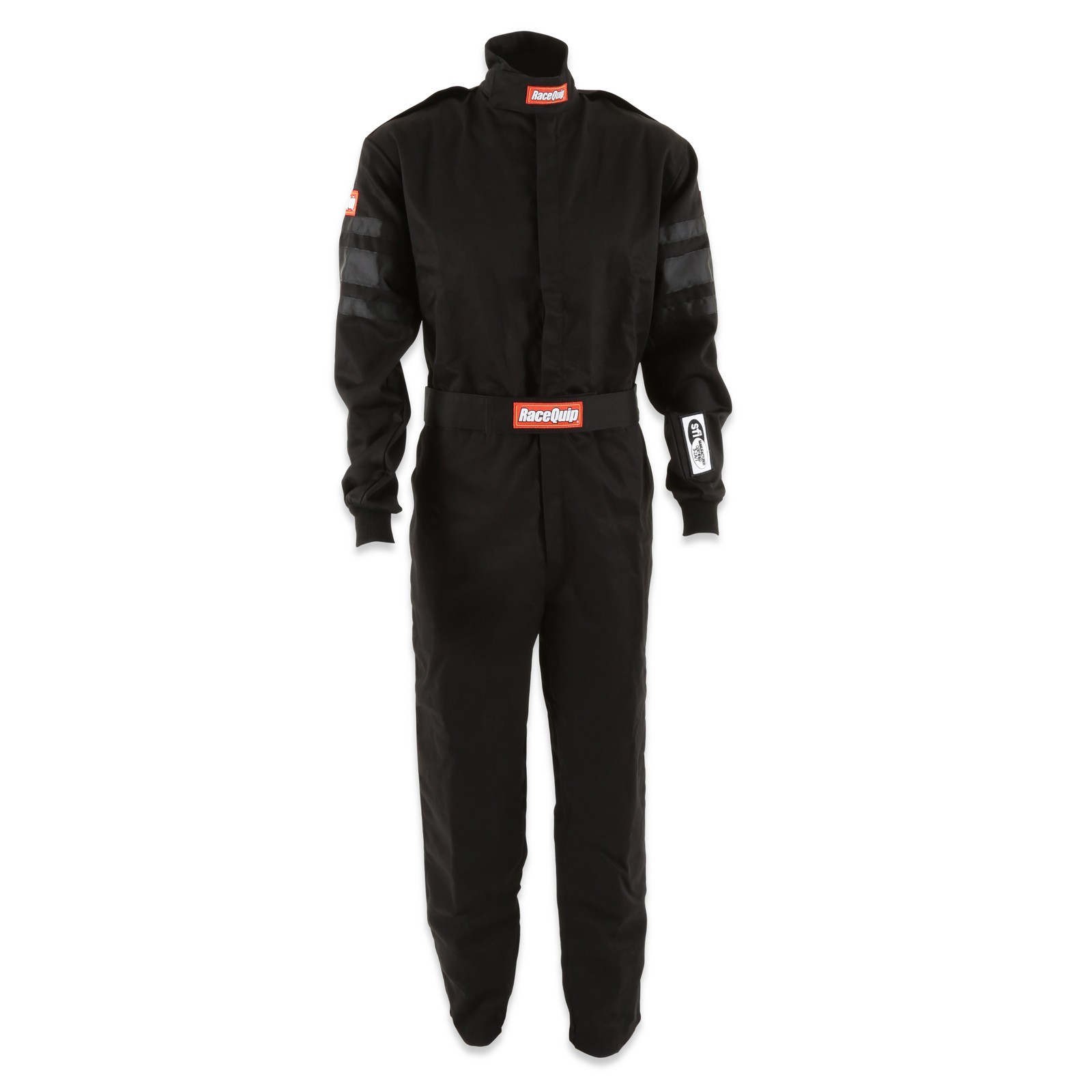 RaceQuip 110003RQP One Piece Fire Racing Suit Black Medium