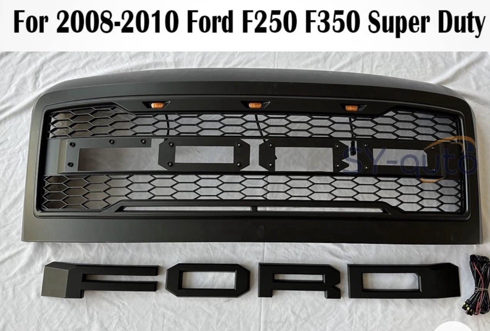 Ford F250/F350/F450/F550 (2008-2010) Raptor Grille Guard Black Ford F250/F350/F450/F550 (2008-2010) Raptor Grille Guard Black