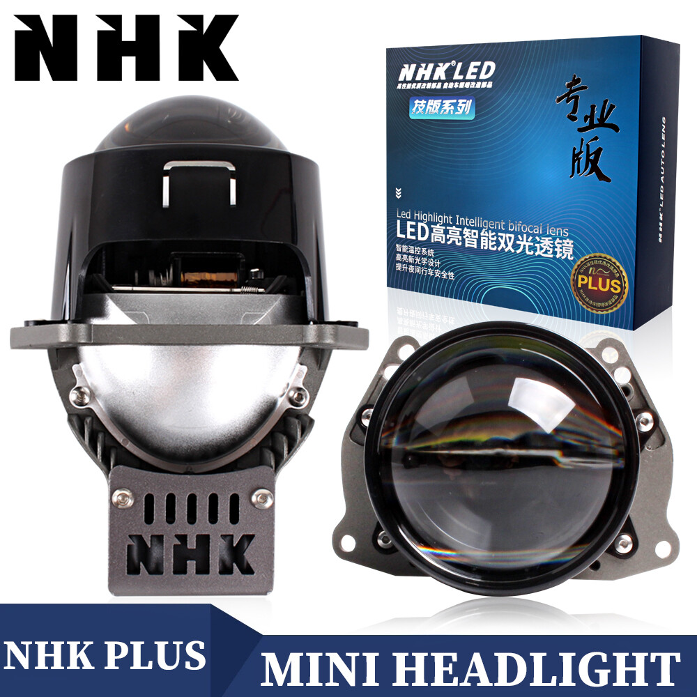NHK Pro Plus 2.5\'\' Bi LED Projector Lens Headlight Retrofit Universal Pair LHD