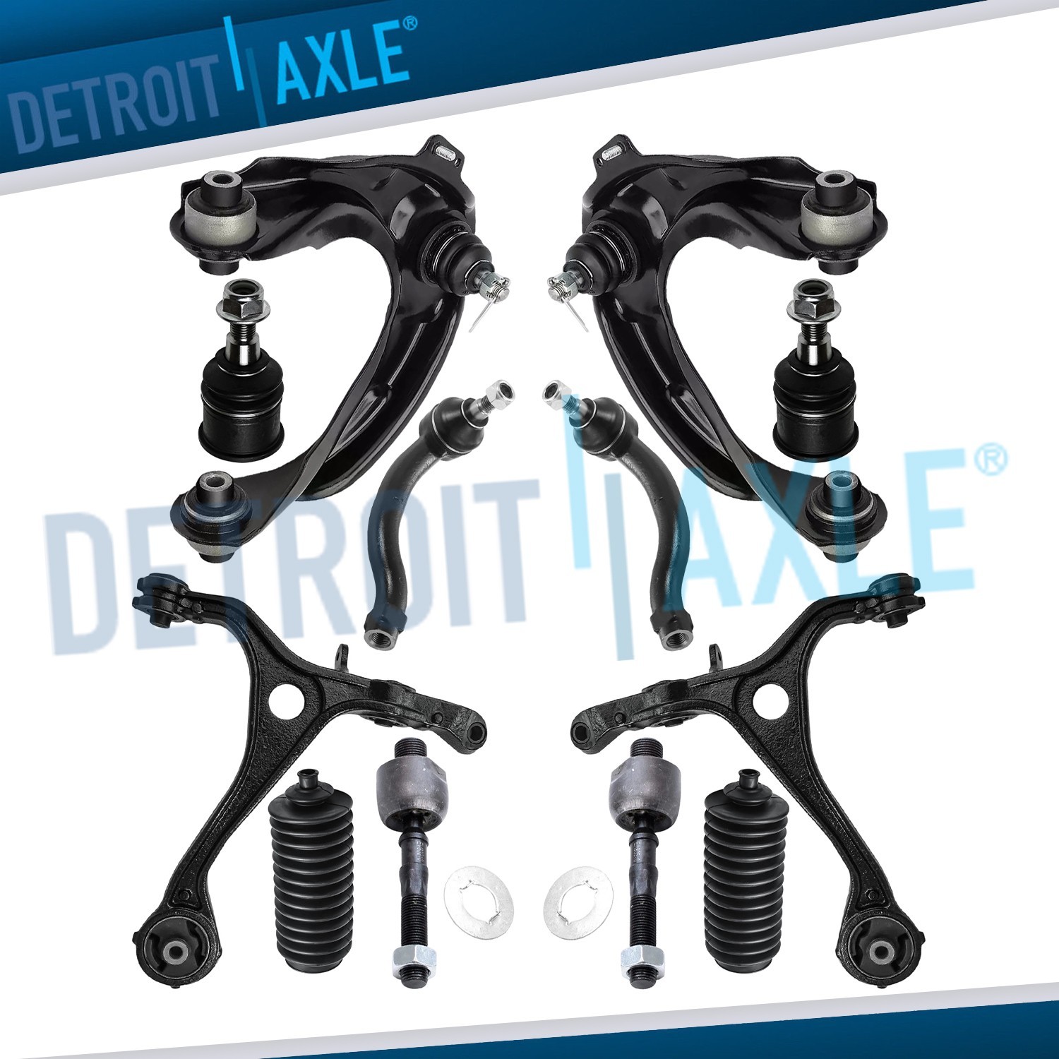 12pc Front Upper Lower Control Arms Suspension Kit for 2004 2005 2006 Acura TL