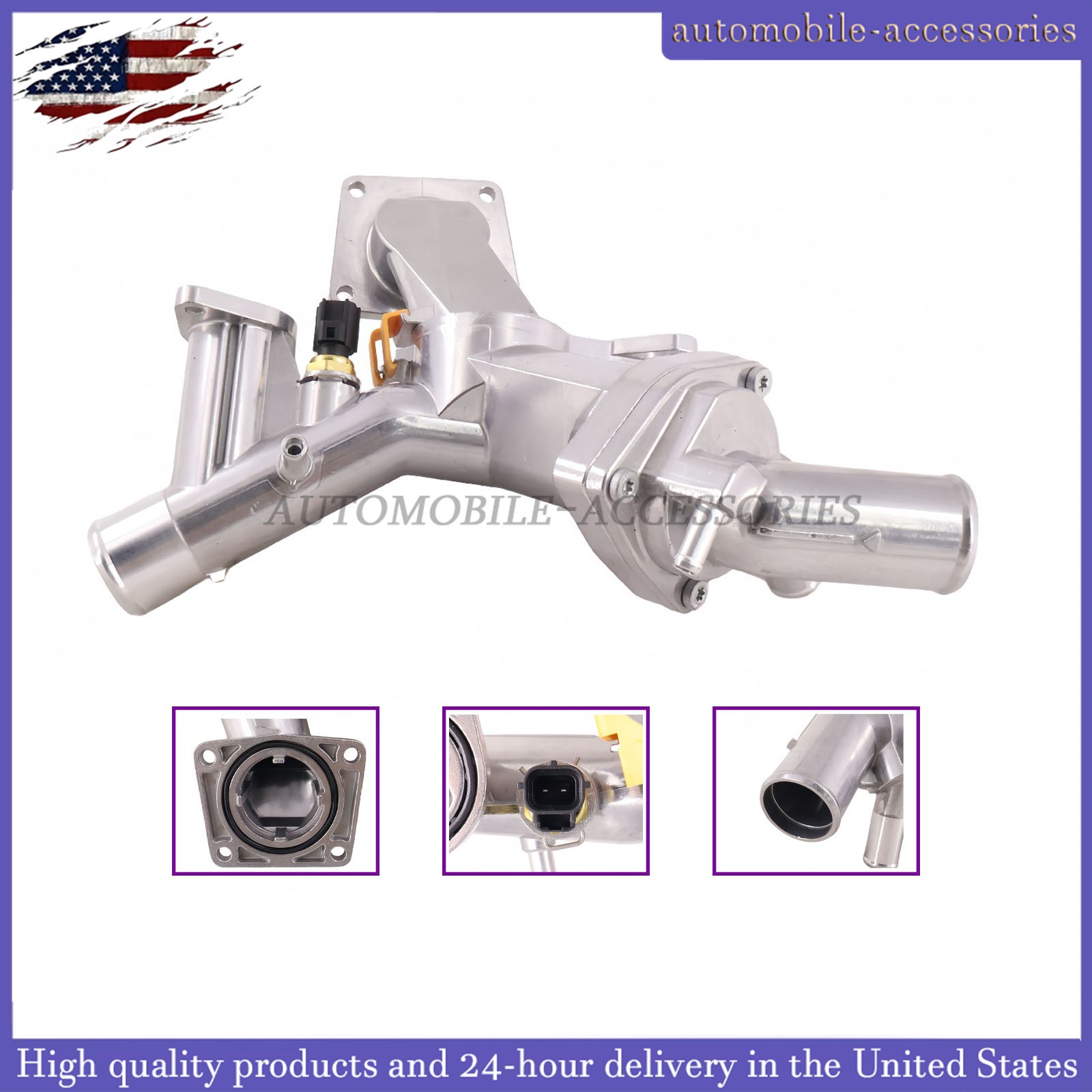 Aluminum Thermostat Housing For Land Rover LR3 Range Rover Sport V8 LR005631 Aluminum Thermostat Housing For Land Rover LR3 Range Rover Sport V8 LR005631